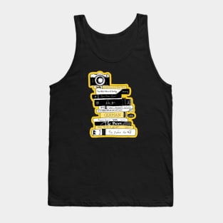 Book Photography - Stack of Books - Bookstagram (Sunny Yellow) Tank Top